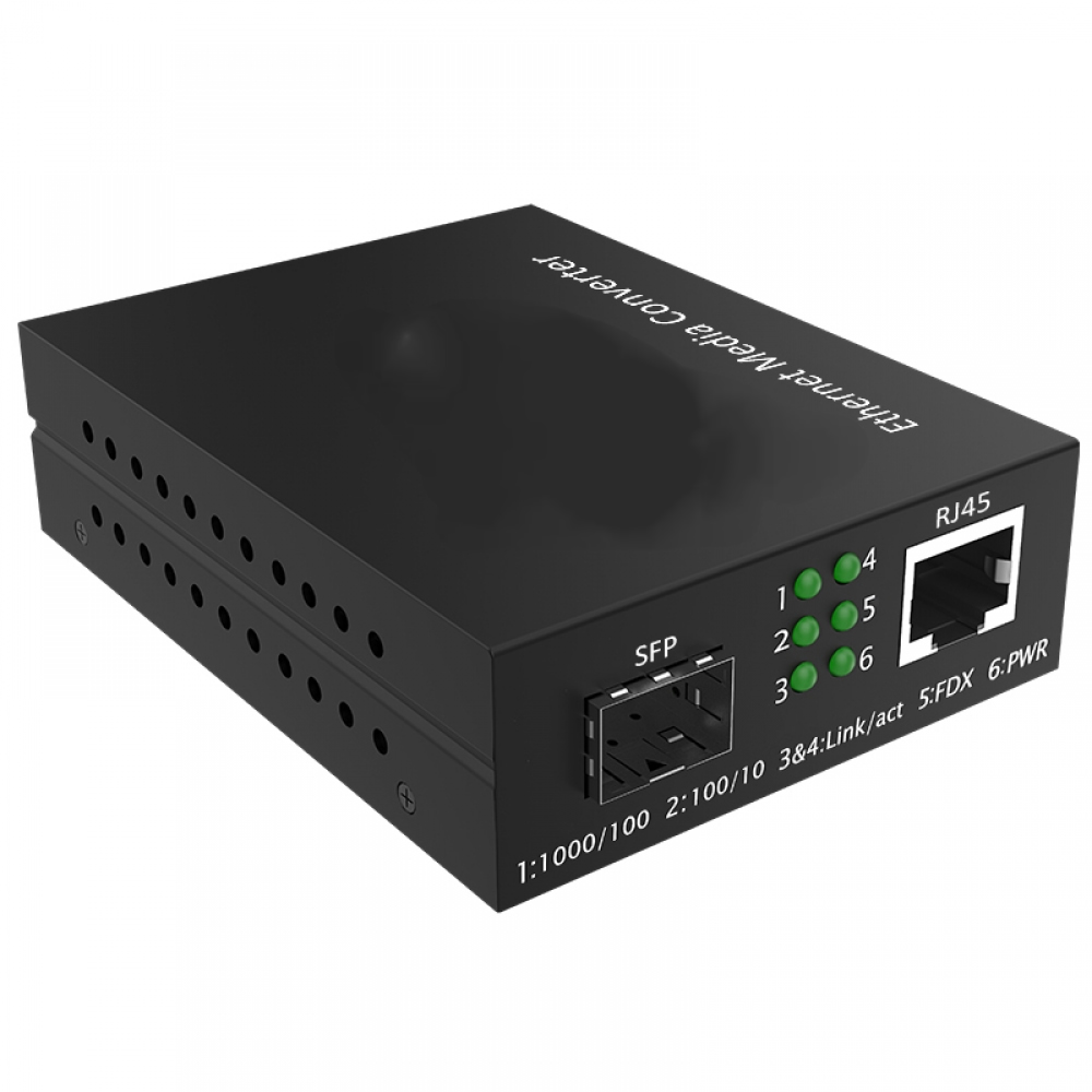 10/100/1000M SFP Media Converters Enhanced Function with Dip switch