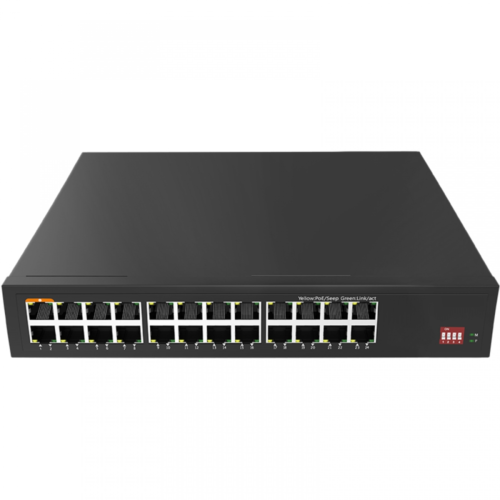 24*10/100/1000Base-T Enhanced Function Unmanaged PoE Switch