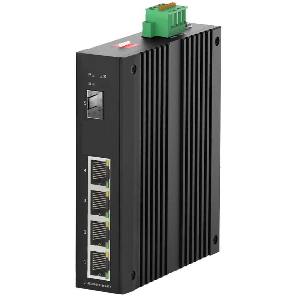 4*10/100Base-TX PoE + 1*100Base-FX SFP Industrial PoE Switch