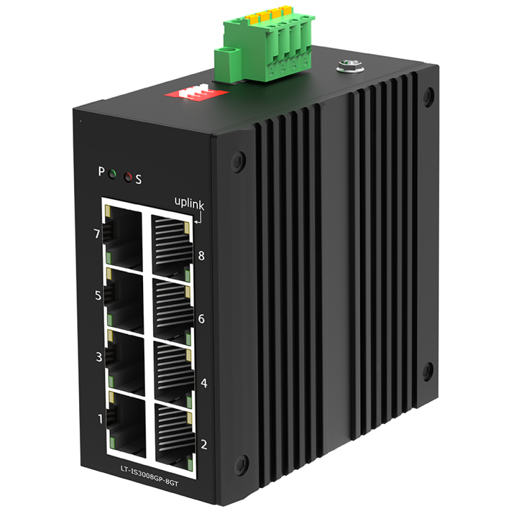 8*10/100/1000Base-T Industrial PoE Switch