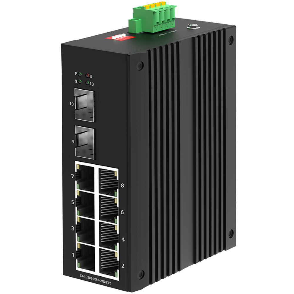 8*10/100Base-TX PoE + 2*1000Base-X Industrial PoE Switch