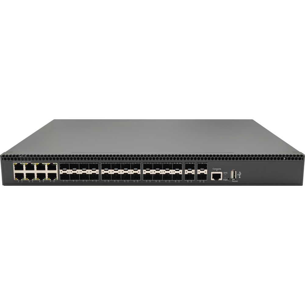 16*100/1000Base-X + 8*Gigabit Combo SFP/RJ45 + 4*1G/2.5GBase-X SFP Layer 2 Managed Fiber Switch
