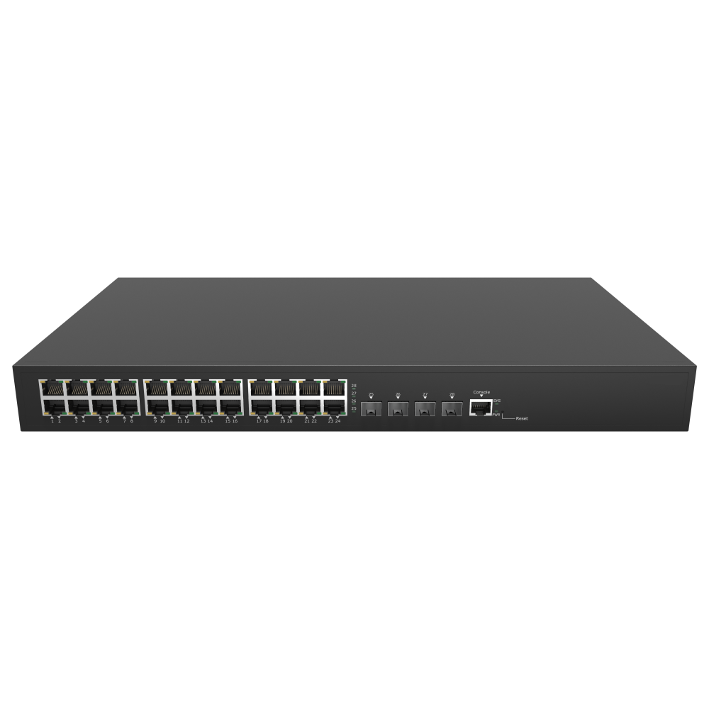24*10/100/1000Base-T + 4*1G/2.5G/10G SFP + Layer 2 Managed Ethernet Switch