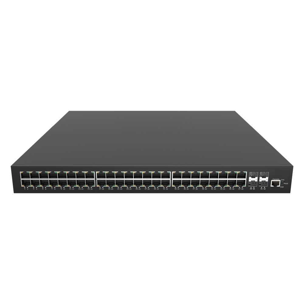 48*10/100/1000Base-T + 4*1G/2.5G/10G SFP+ Layer 2 Managed Ethernet Switch