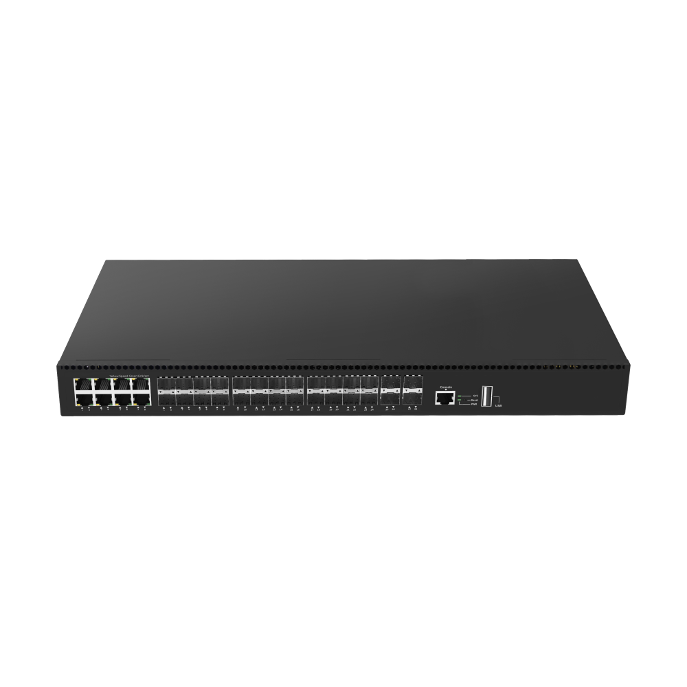 16*100/1000M SFP + 8*1G SFP/RJ45 Combo + 4*1G/2.5G/10G SFP+ Layer 3 Managed Ethernet Switch